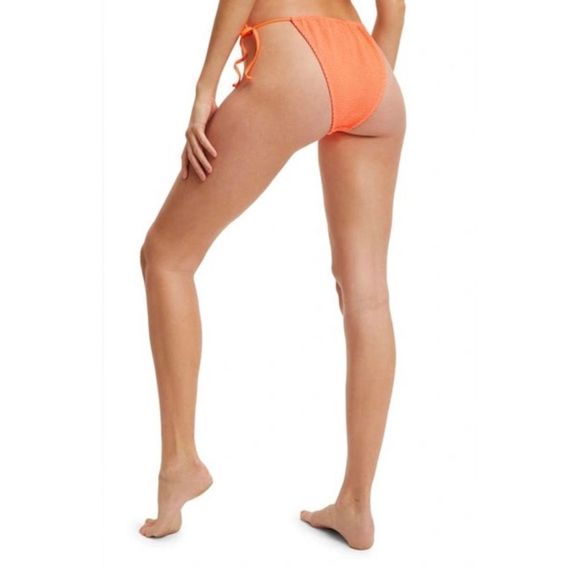 Good American Tiny Ties Bikini Bottom Hot Coral Size 2 - Picture 2 of 13